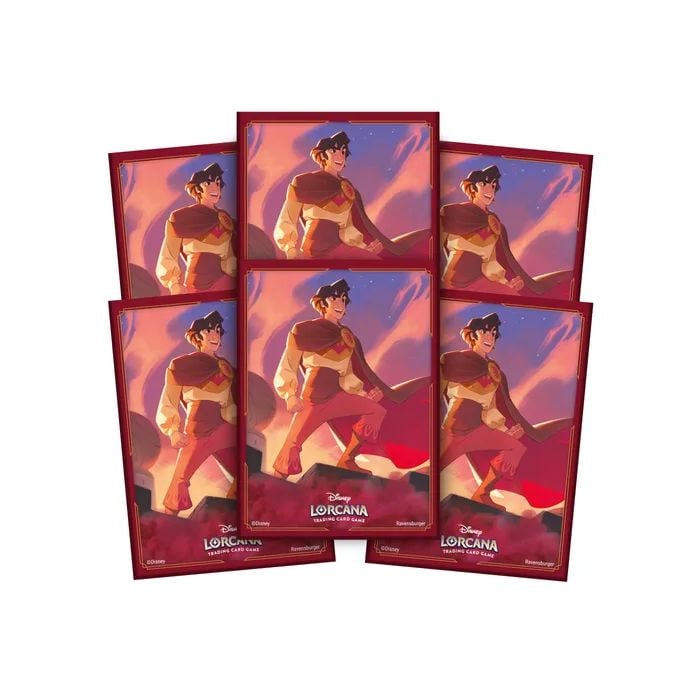 Lorcana S5 Shimmering Skies Sleeves 65 Pack - Aladdin