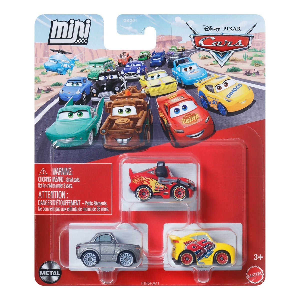 Disney Cars Mini Racers 3pack HTR04