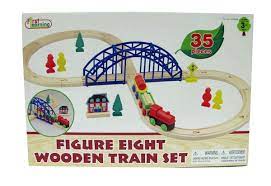 First Learning Wooden Figure 8 Train Set 35pc