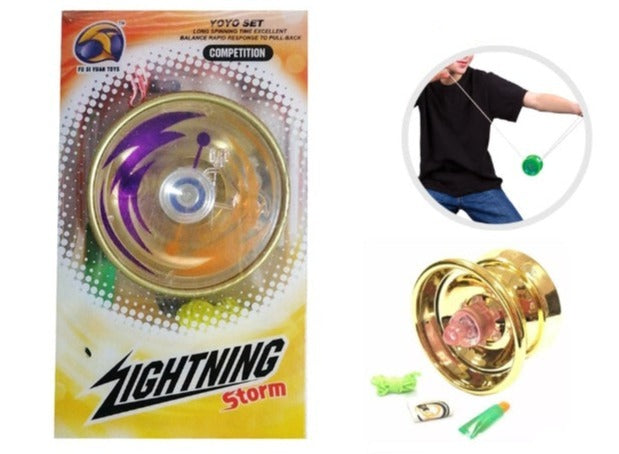 Lightning Storm Metal YoYo asst colours