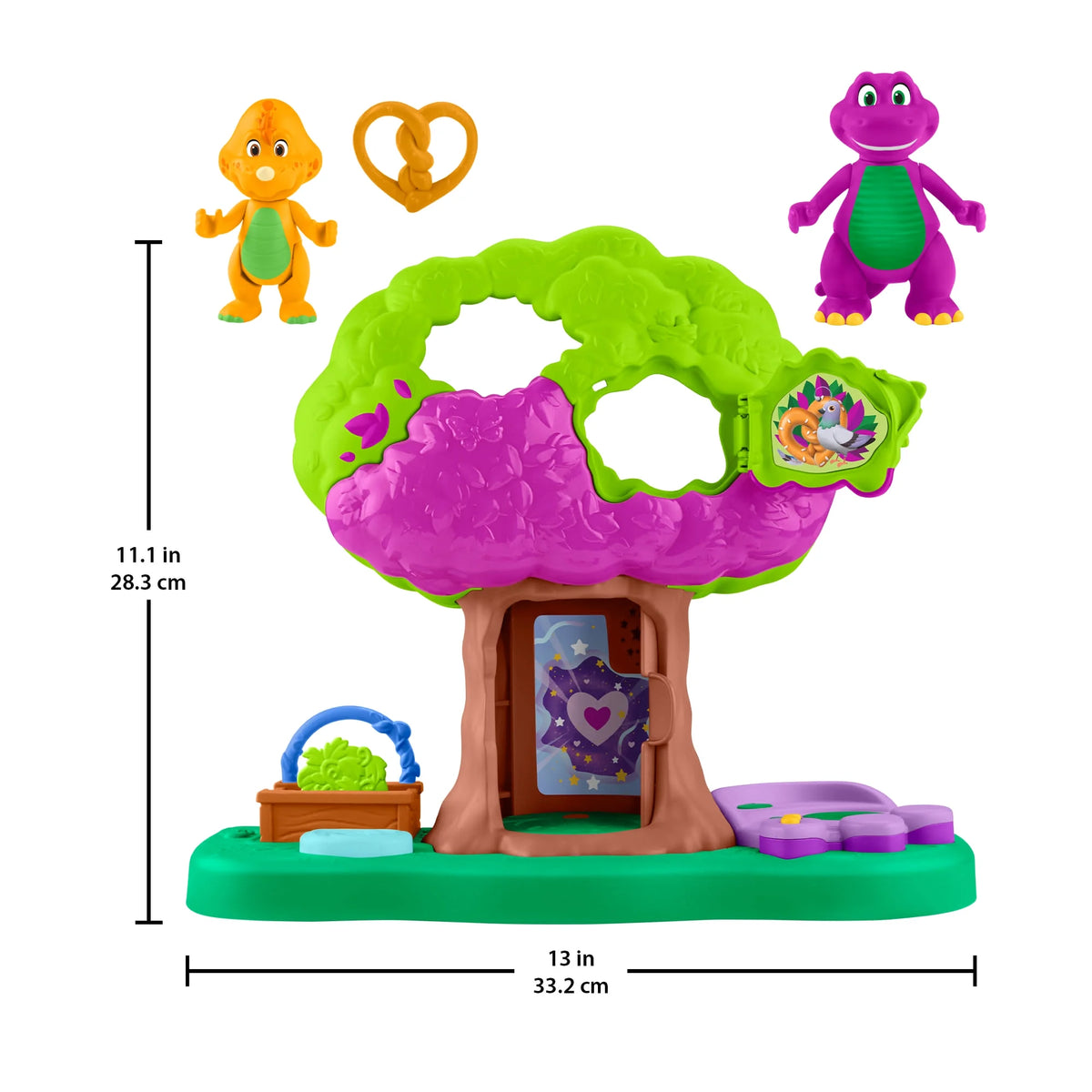 Barney&#39;s World Lights &amp; Sounds Treehouse Playset