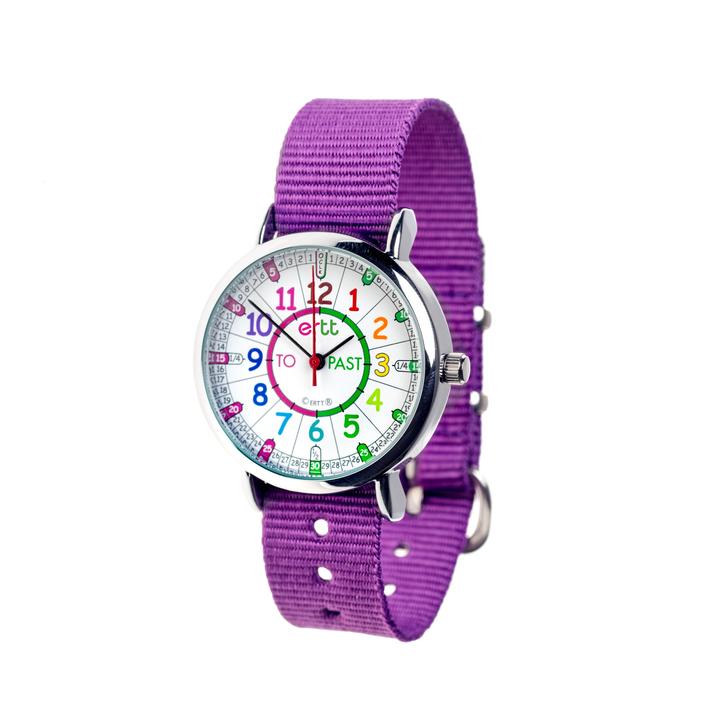 ERTT Easy Read Time Teaching Past/To Watch - Waterproof Purple