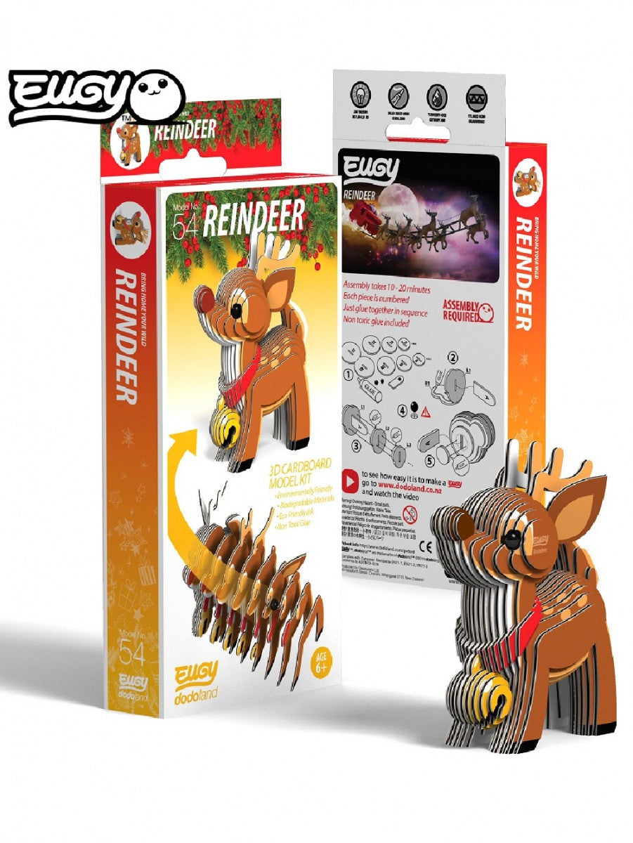 Eugy Cardboard Model Kit Reindeer