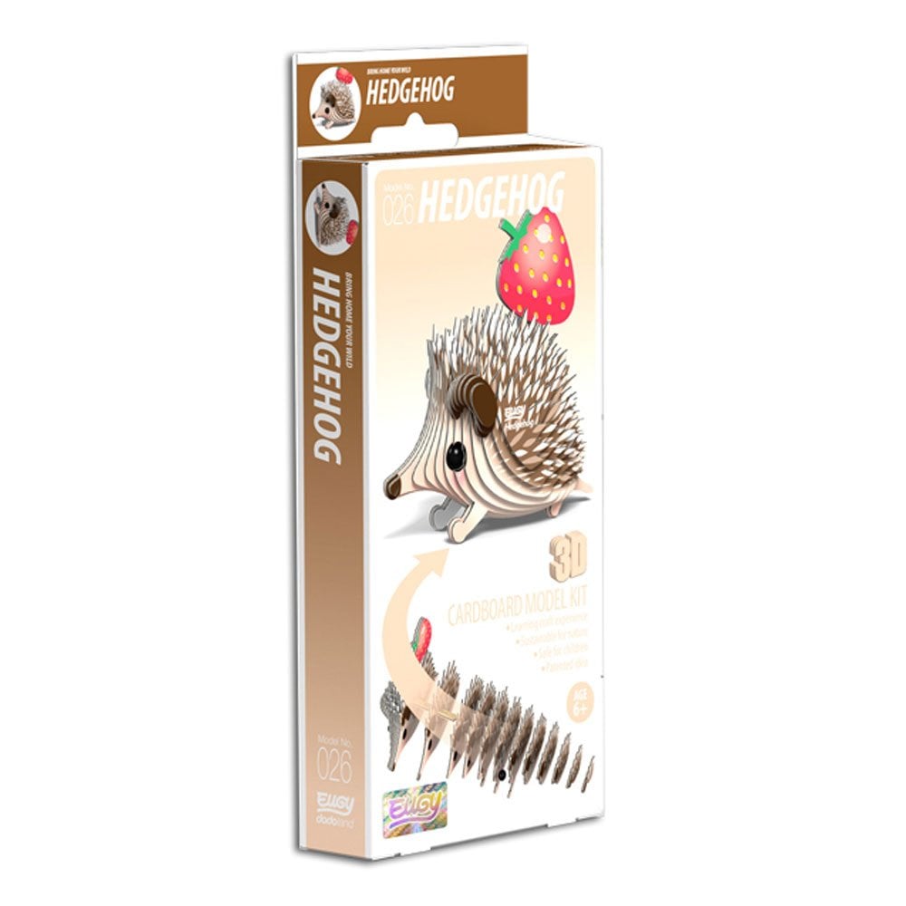 Eugy Cardboard Model Kit Hedgehog