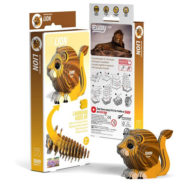 Eugy Cardboard Model Kit Lion