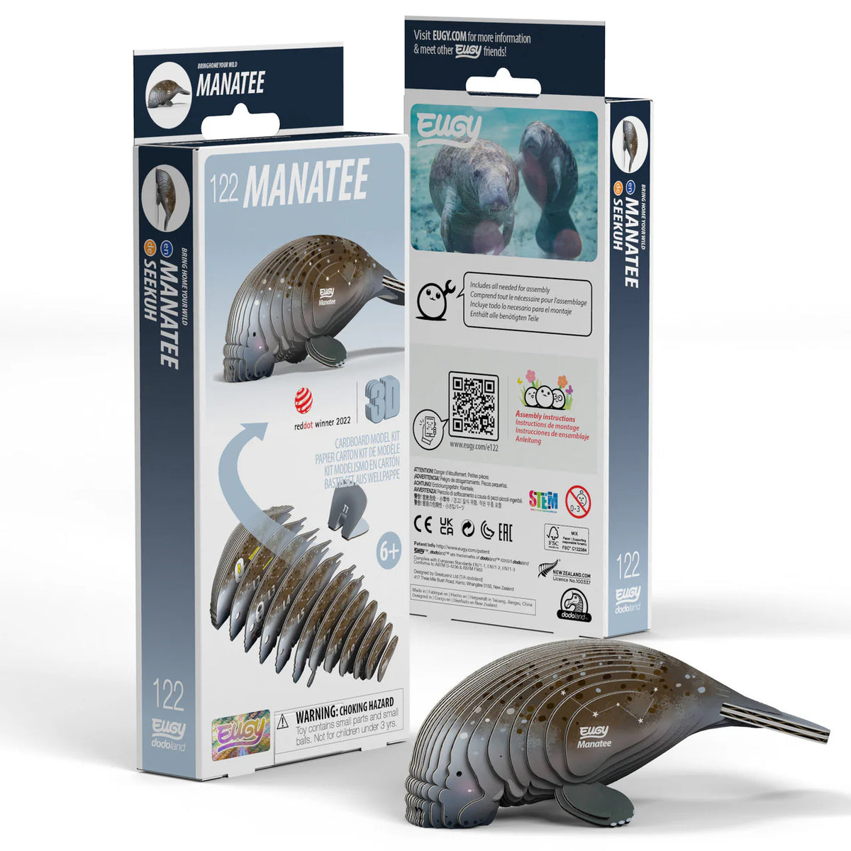 Eugy Cardboard Model Kit Manatee