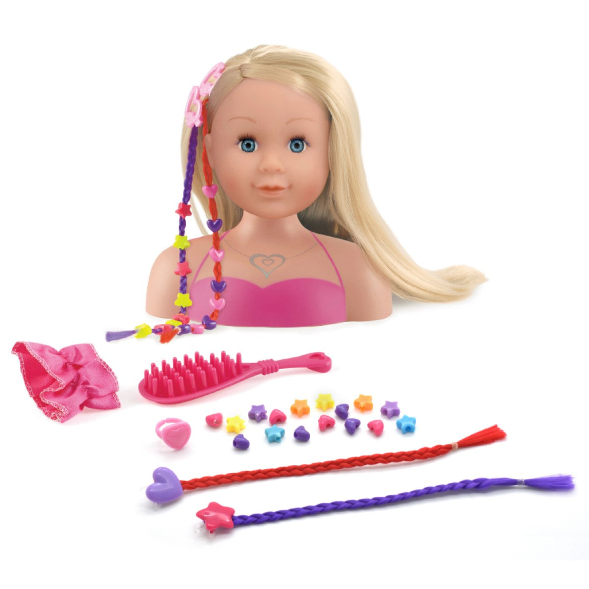 Dolls World Styling Head Blonde Hair - ASHLEY