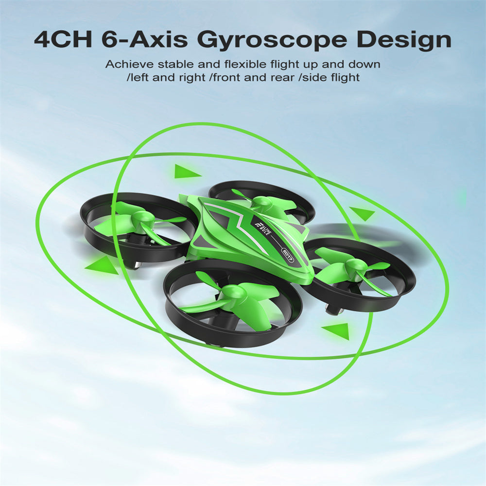 Eachine Mini 2.4G 4CH 6-Axis RC Drone E017 Green
