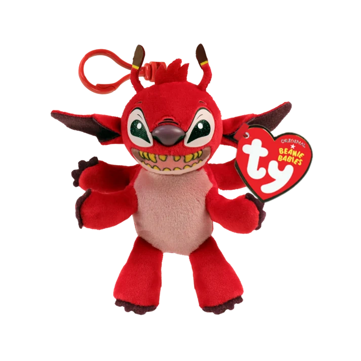 Disney TY Beanie Clip On Red Alien LEROY