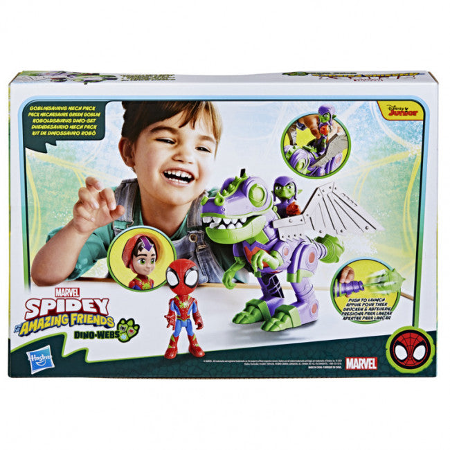 Spidey &amp; His Amazing Friends Dino Webs Goblinsaurus Mech Pack