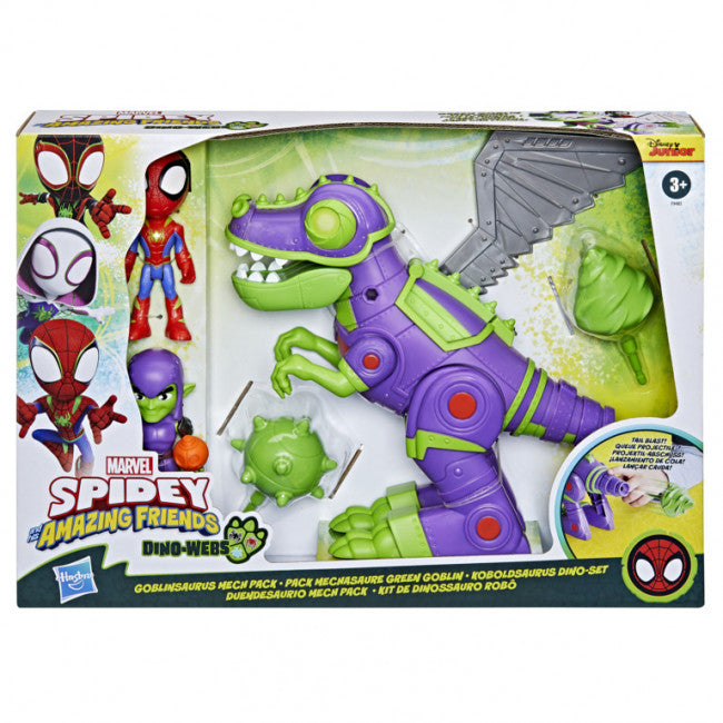Spidey &amp; His Amazing Friends Dino Webs Goblinsaurus Mech Pack