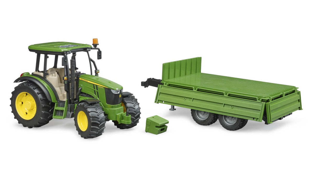 Bruder 02108 1:16 John Deere 5115 M Tractor &amp; Tipping Trailer