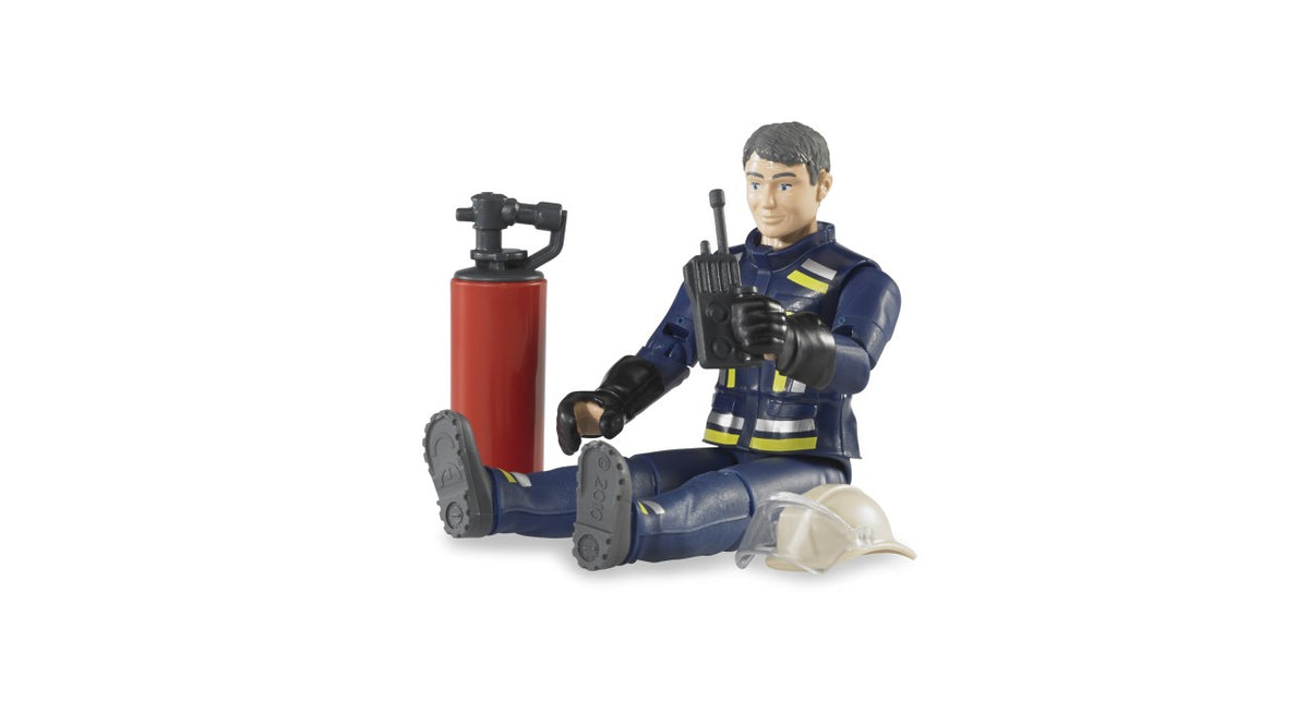 Bruder 60100 Fireman Figure w/accessories