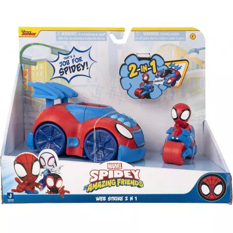 Spidey N Friends 2 in 1 Web Strike Stealth Vehicle