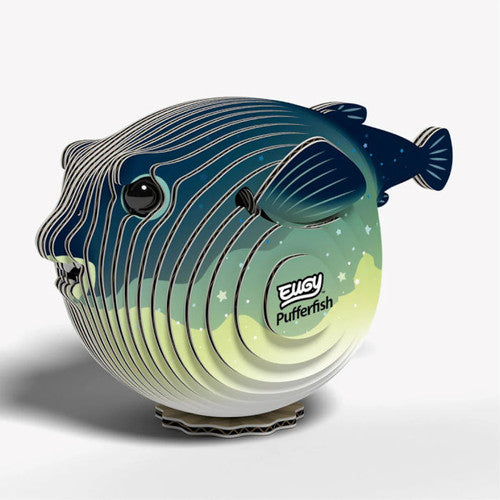Eugy Cardboard Model Kit Pufferfish