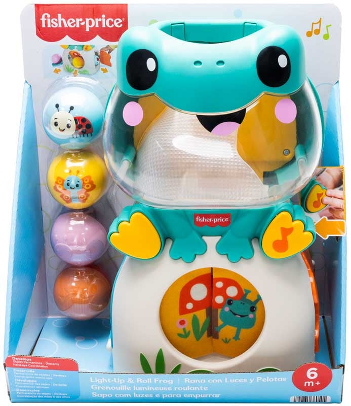 Fisher Price Light-Up &amp; Roll Frog