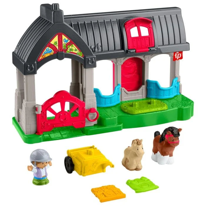 Fisher Price Little People Friendly Horses Stable Playset