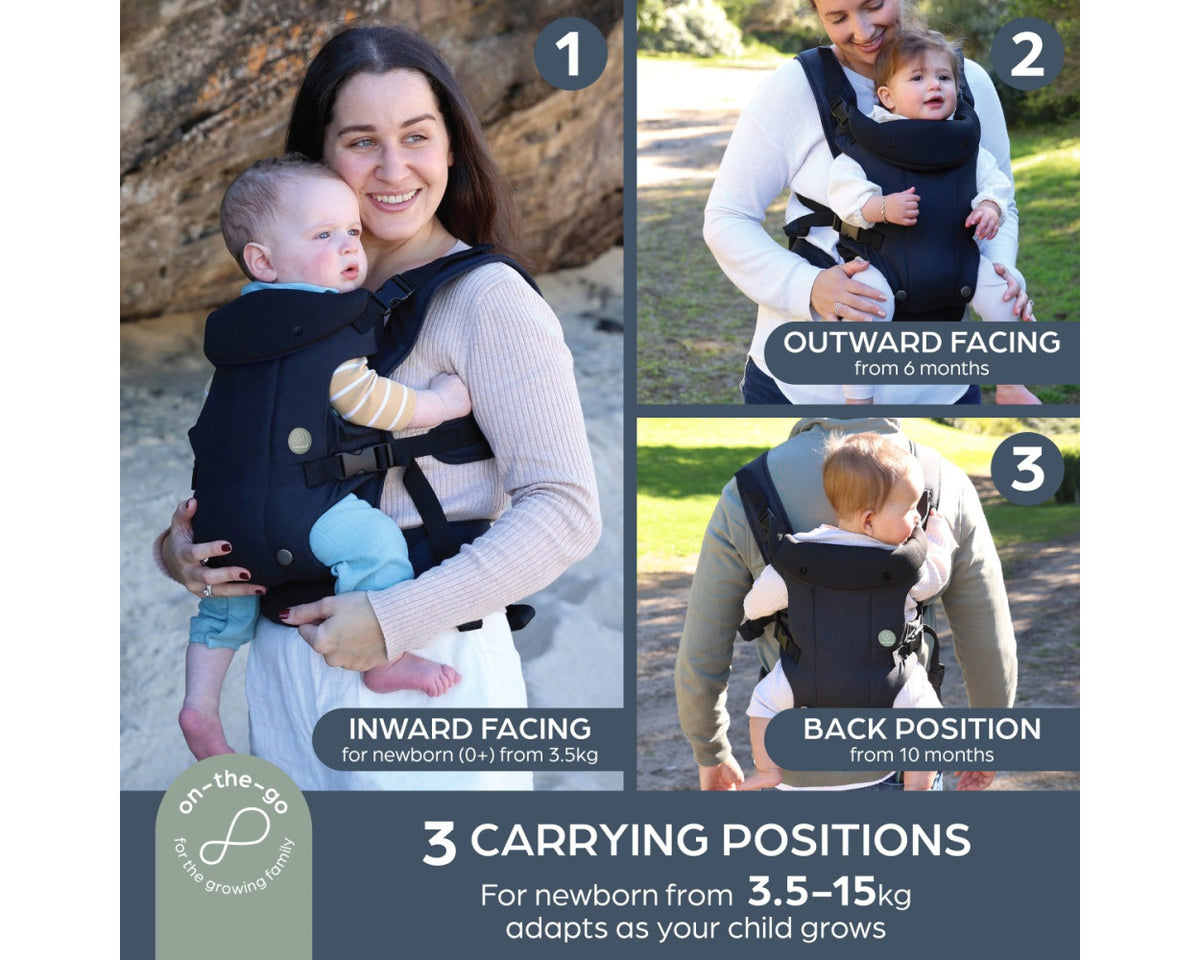 Dream Baby Journey Baby Carrier 3 Postion Black