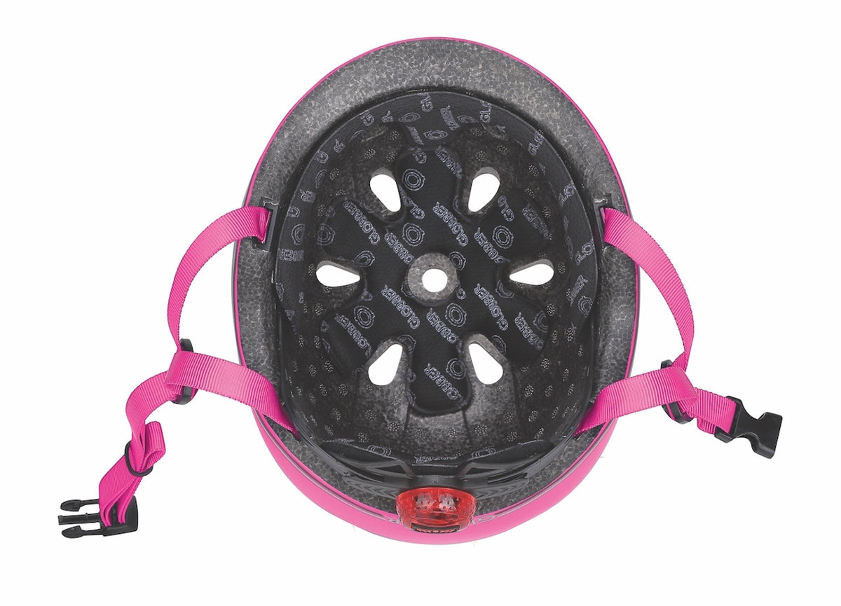 Globber Bike/Skate Helmet Go Up Lights 51-55cm XS-S DEEP PINK