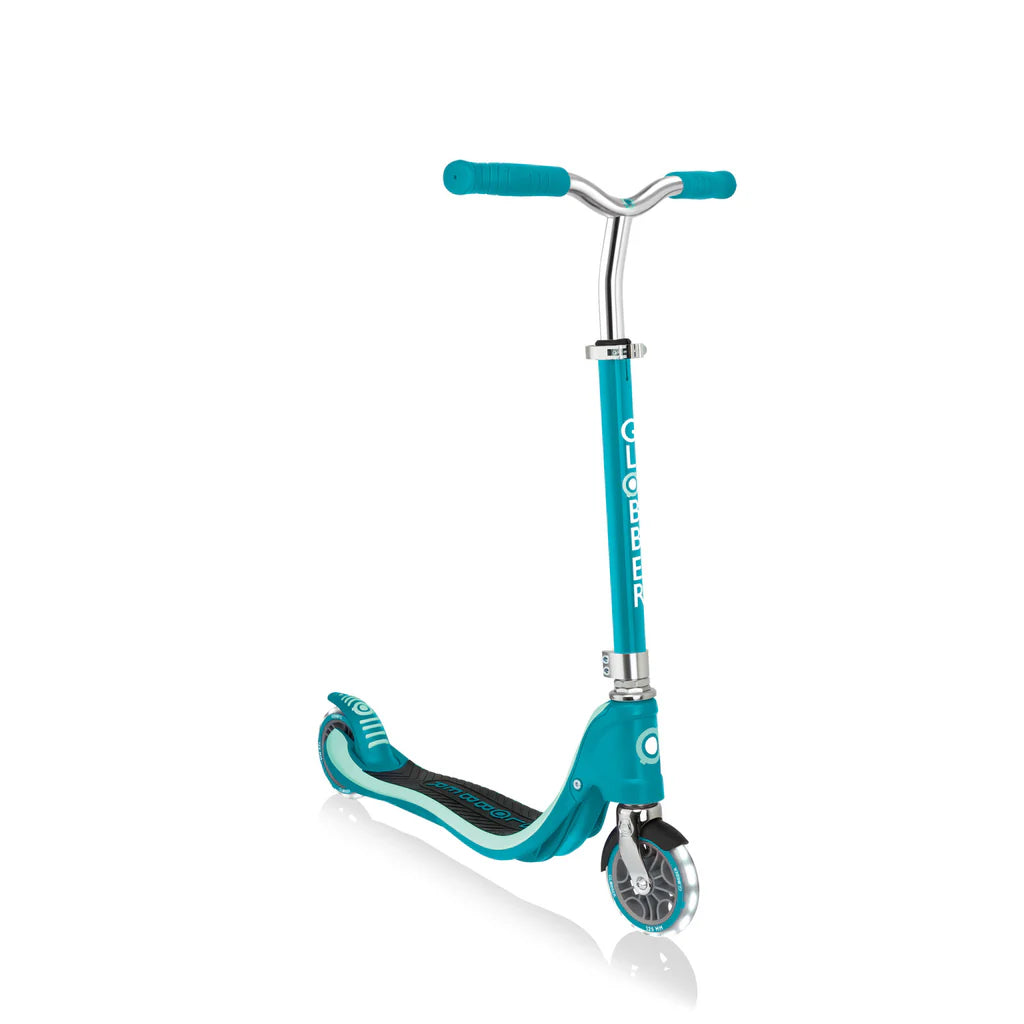 Globber Flow 125 Scooter w/ Lights TEAL
