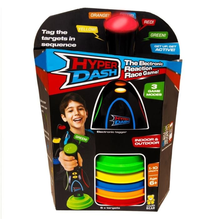 Hyper Dash Electronic Reaction Race Game - Req 3 AA Batteries