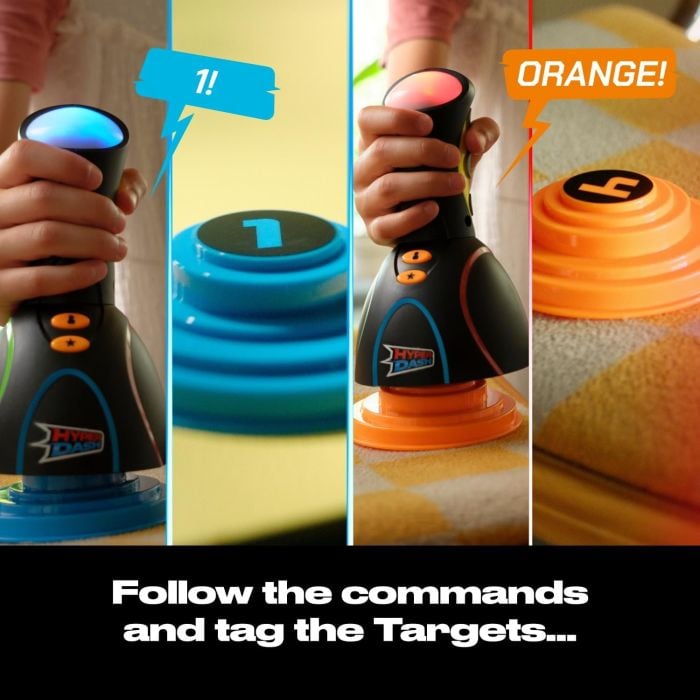 Hyper Dash Electronic Reaction Race Game - Req 3 AA Batteries