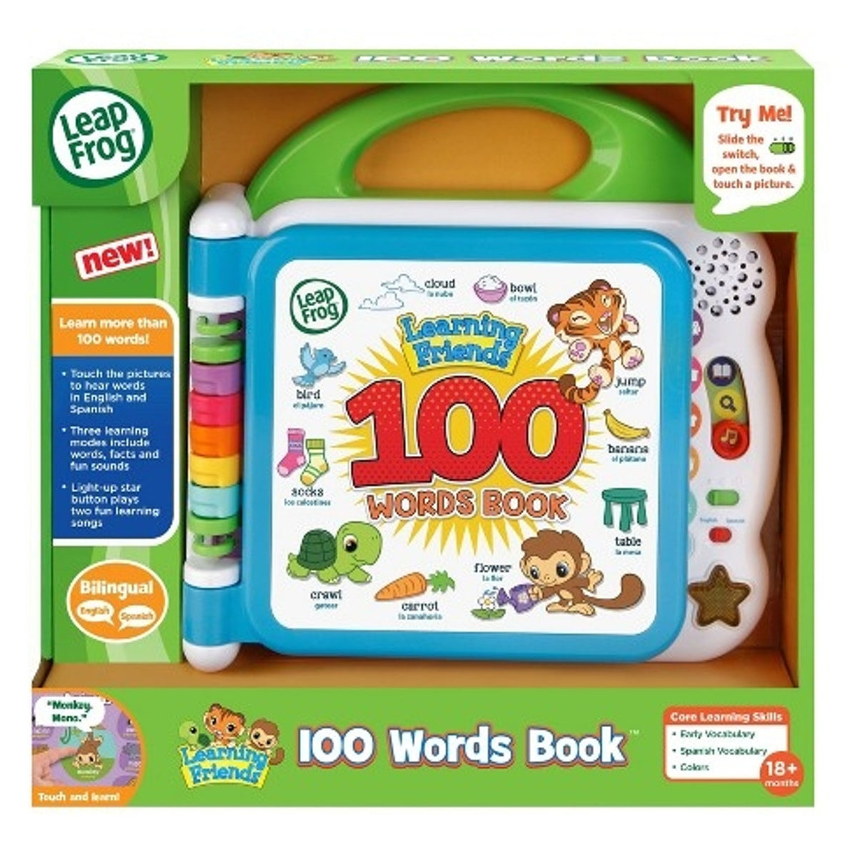 Leap Frog Learning Friends 100 Words Book English / French