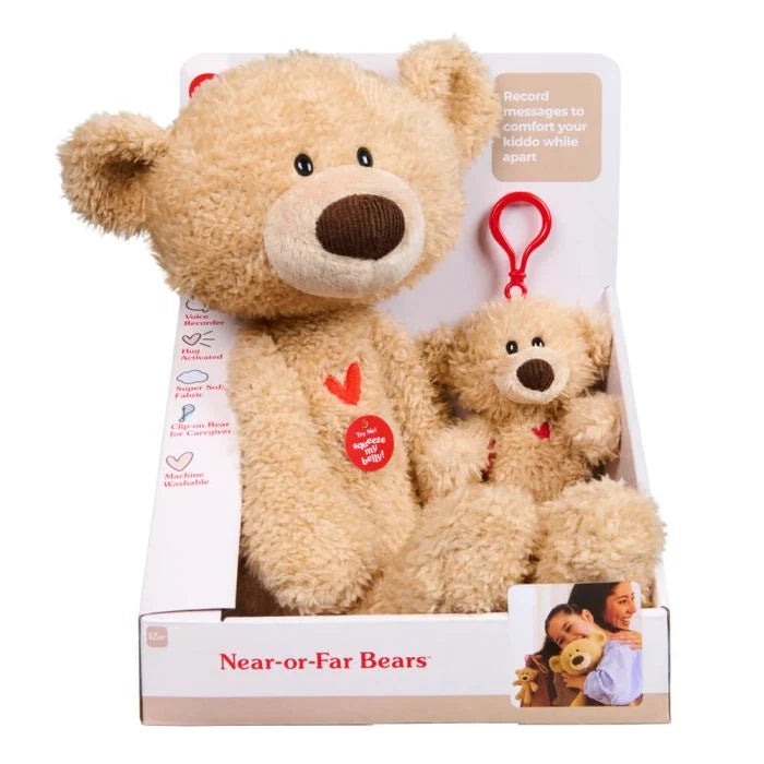 GUND Interactive Near-Or-Far Bear Set - Record Your Own Messages