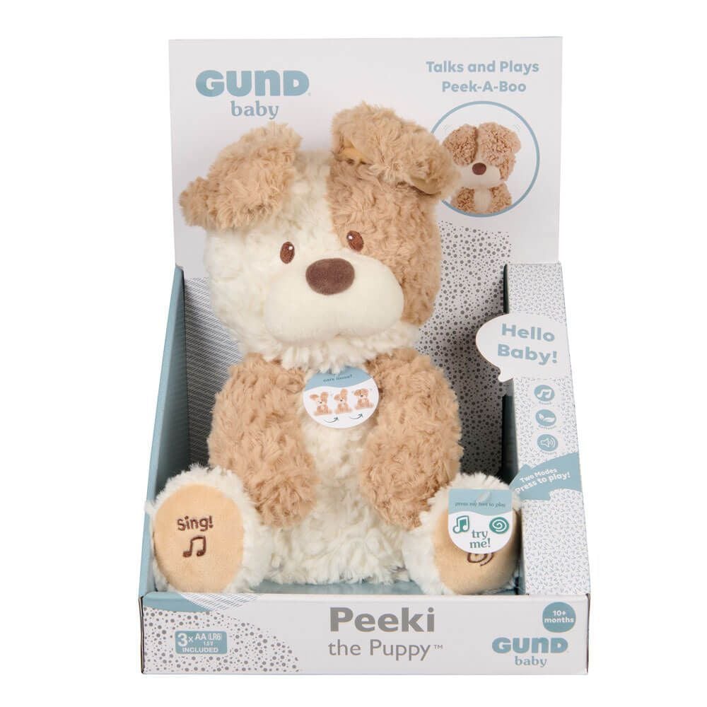 GUND BABY Peeki The Puppy Peek A Boo Plush