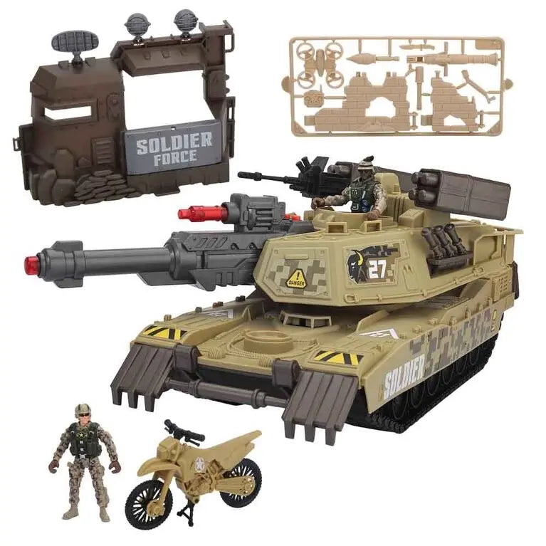 Soldier Force Armored Seige Tank Playset Demo Batteries Included