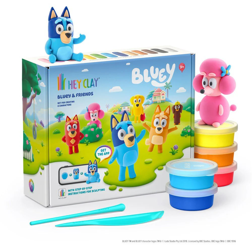 Hey Clay Bluey &amp; Friends Set 15cans