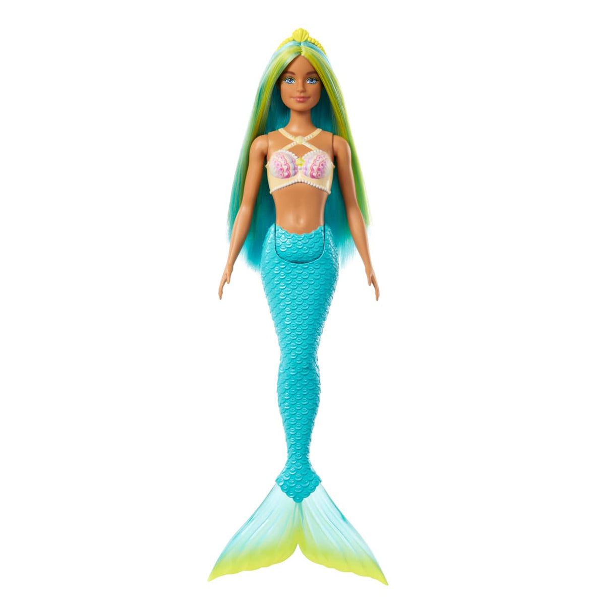 Barbie Mermaid Yellow Blue Hair and Blue Tail