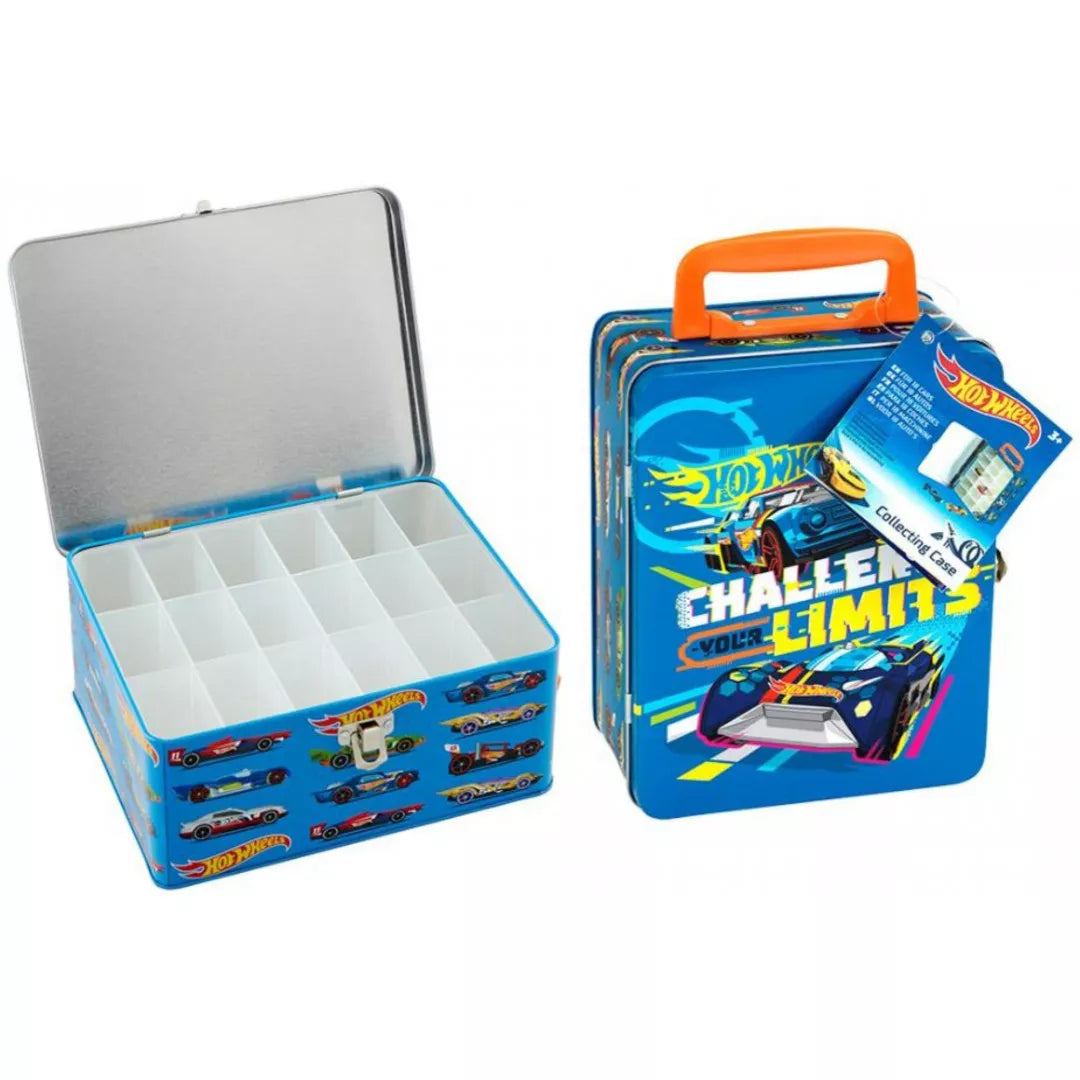 Hot Wheels Collection Tin Carry Case Challenge Your Limits - fits 18 cars