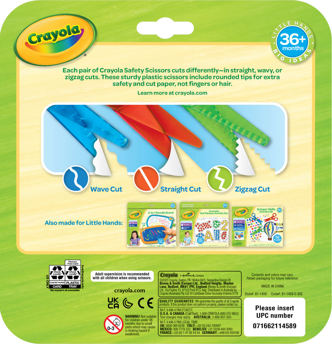 Crayola Safety Scissors 3pack