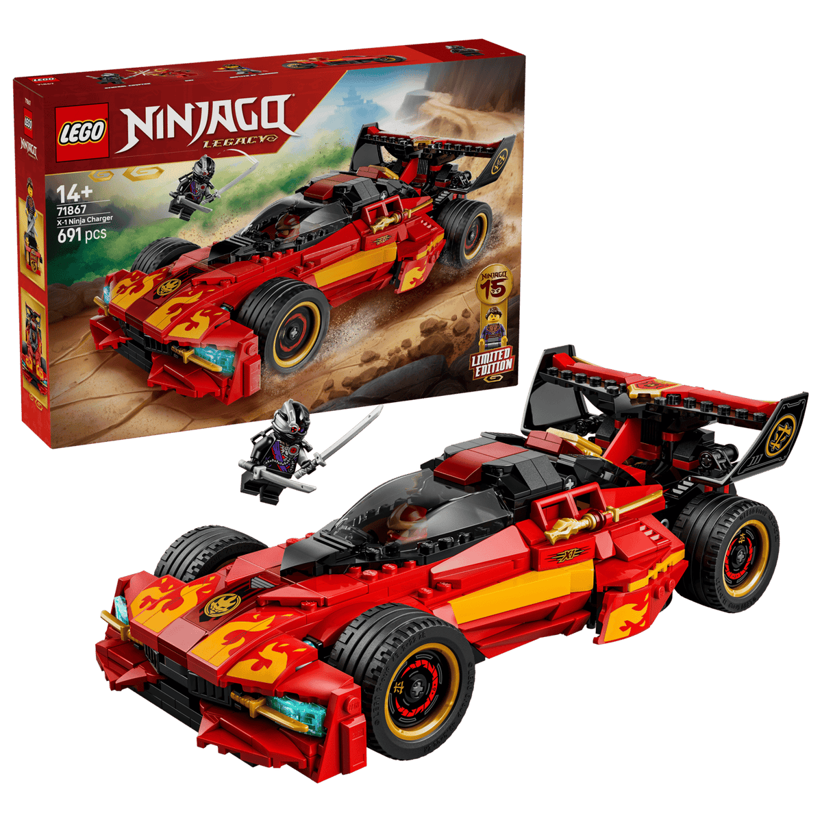 Lego 71867 Ninjago Kai's X-1 Ninja Charger 15th Anniversary