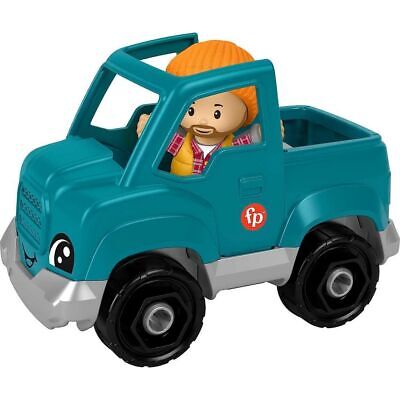 Fisher Price Little People Small Vehicle Turquoise Pick Up Truck