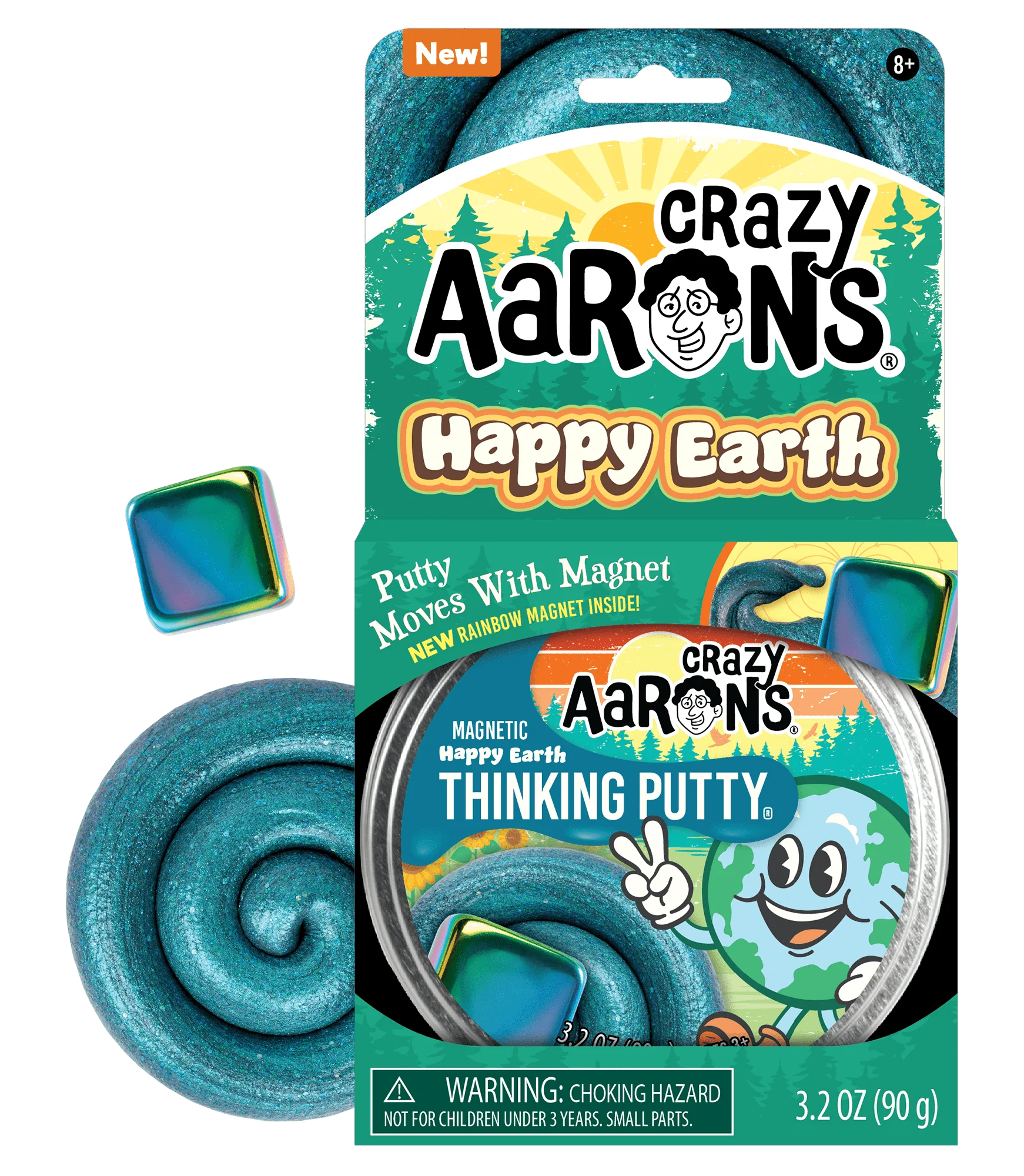 Crazy Aarons Putty Happy Earth Magnetic Storms 90g Tin