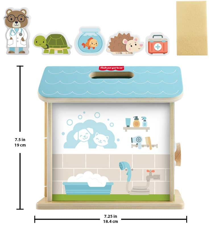 Fisher Price Wooden On The Go Pet Hospital