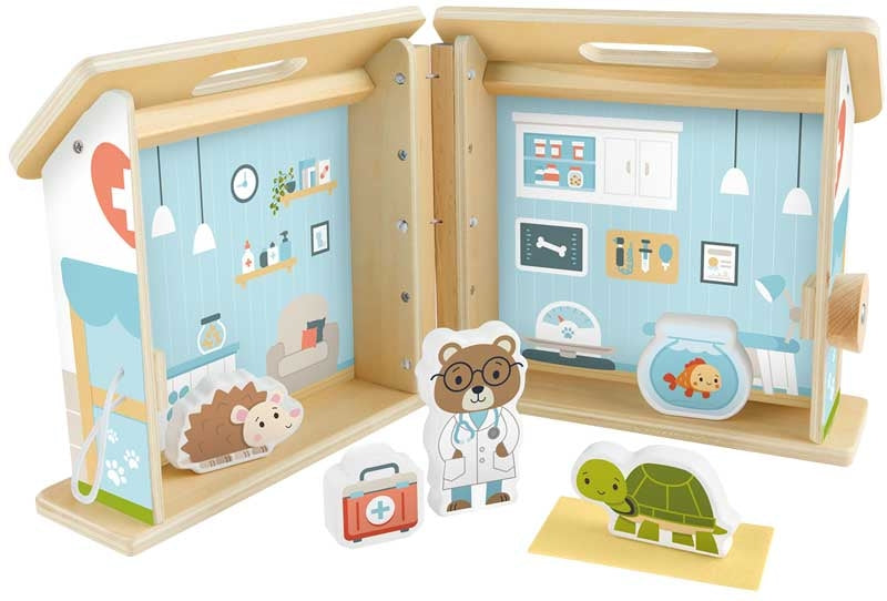 Fisher Price Wooden On The Go Pet Hospital