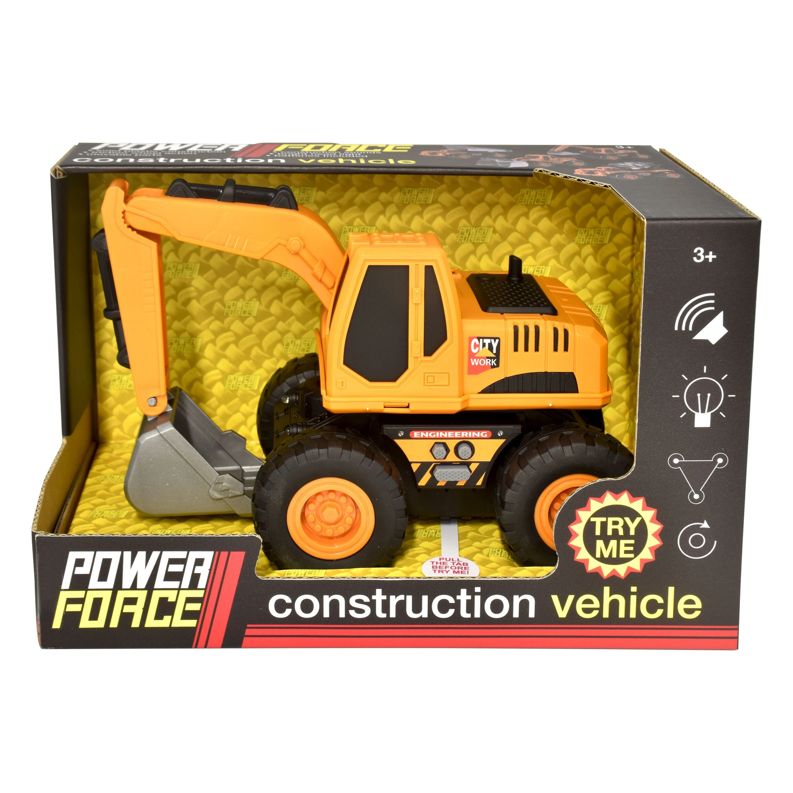 Power Force Excavator Lights & Sound