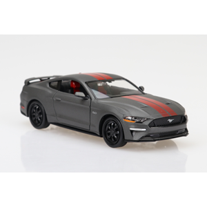 1/24 Matte Grey with Red Stripes 2018 Ford Mustang GT Right Hand Drive
