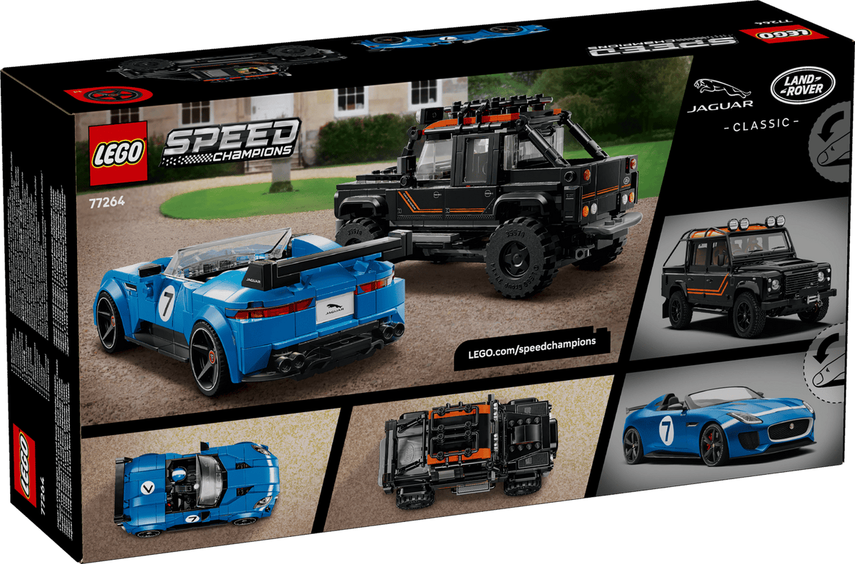 Lego 77264 Speed Champions Jaguar Project 7 &amp; Land Rover Defender