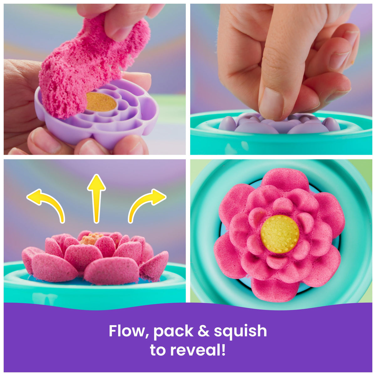 Kinetic Sand Squish Blossom Playset