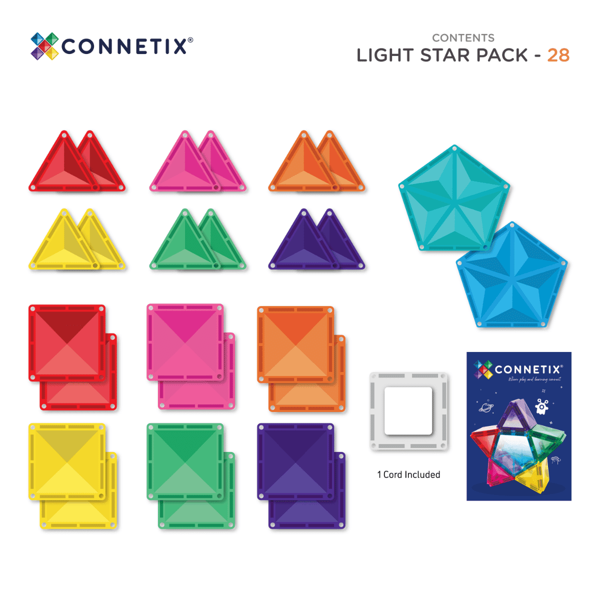 Connetix Light Star Pack 28pc