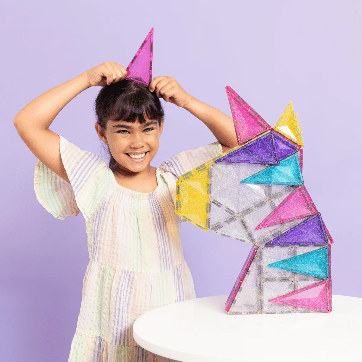 Connetix Glitter Unicorn Pack 56pc