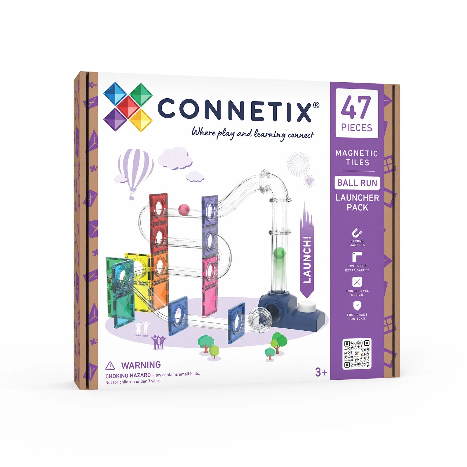 Connetix Ball Run Launcher Pack 47pc