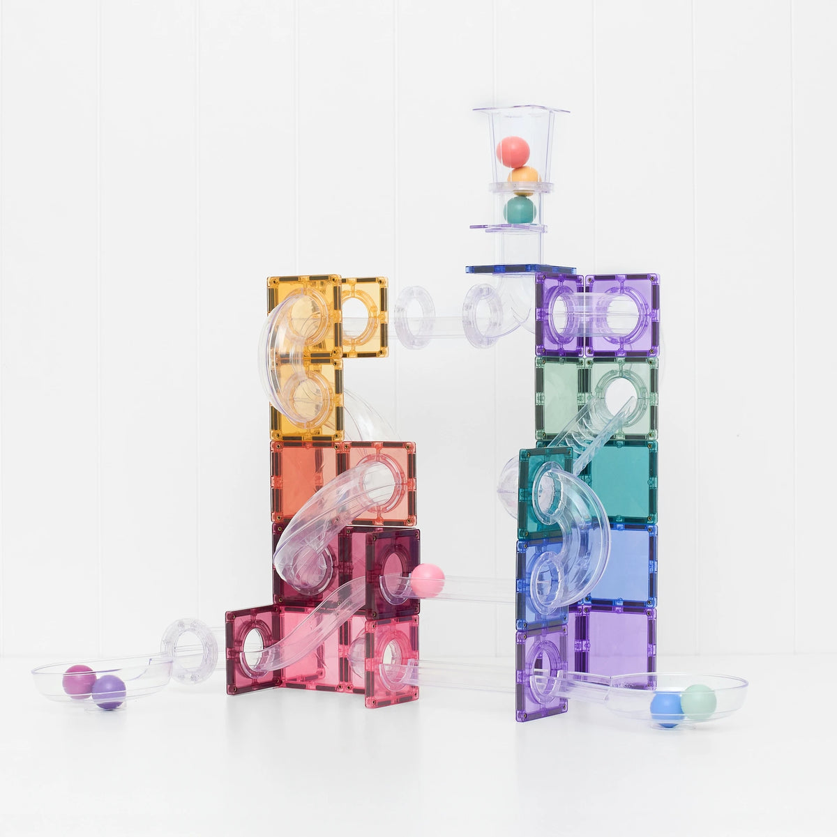 Connetix Ball Run Pastel Pack 114pc
