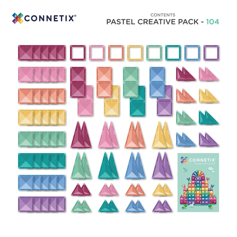 Connetix Pastel Creative Pack 104pc