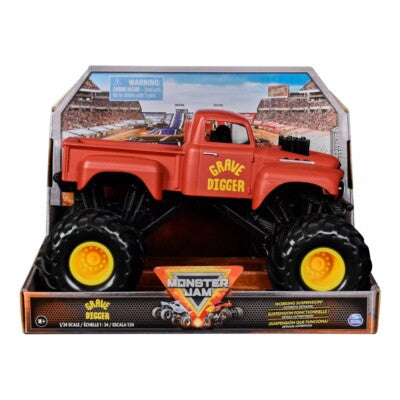 Monster Jam 1/24 Die Cast Vehicle Red Grave Digger