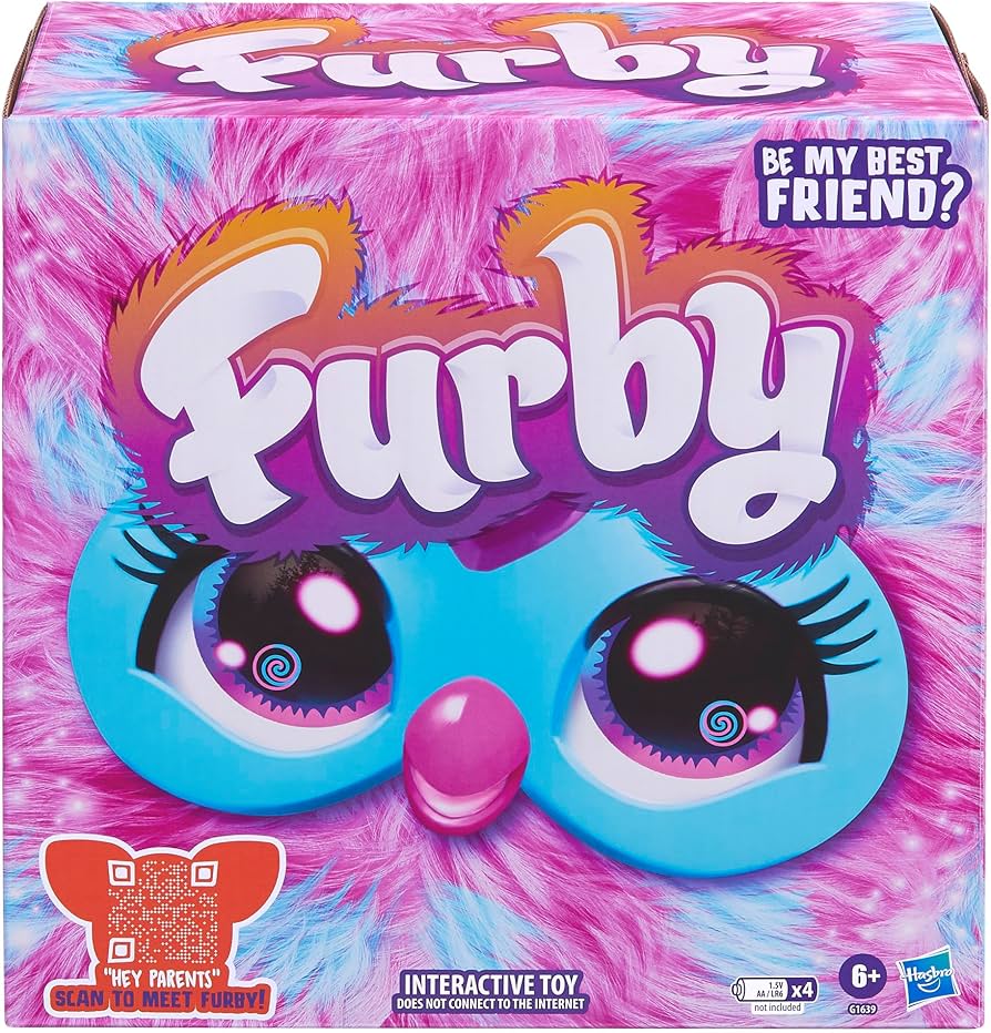 Furby Interactive Toy Cotton Candy req 4 x AA batteries